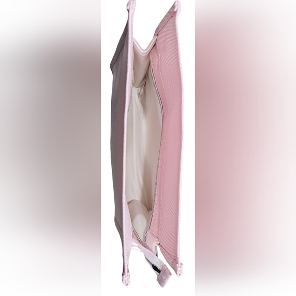 Christian Dior Light Pink Canvas Pouch W/ Zipper Closure And Sample Parfum. NEW - Picture 5 of 8